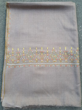 Natural Grey pure Pashmina Shawl  ''PALDAR ''  KT-PPP90