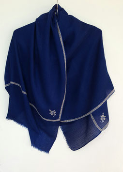 Cashmere Scarf 75x200cm dark royal blue Kt 048