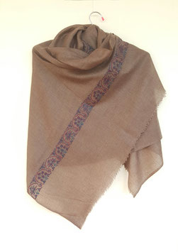 Cashmere Scarf 75x200cm wood brown Kt 050