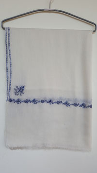 Cashmere Scarf 75x200cm natural white.