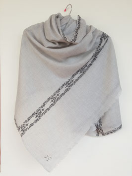 Cashmere Scarf 75x200cm silver grey Kt 054