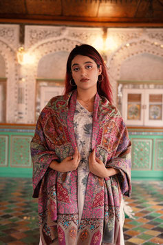 KT Master Piece Pure Pashmina KALAMKARI JAMAVAR shawl KT-PPP879
