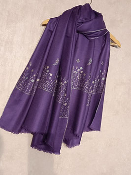 KT Violet Pashmina Shawl  ''PALDAR ''  KT-PAL1020
