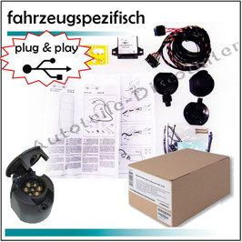 Elektrosatz 7 polig fahrzeugspezifisch Anhängerkupplung für Mitsubishi Lancer Bj. 2008 -