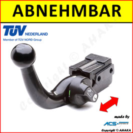 Anhängerkupplung abnehmbar für Suzuki Ignis Bj. 2003 - 2006