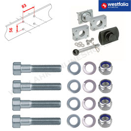Schraubensatz für Wechselplattensystem für Anhängerkupplung von Westfalia - 329064600001 - 4 x M10