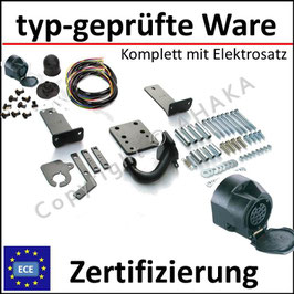 Mercedes-Benz M-Klasse W163 Bj. 1998-2005 Anhängerkupplung starr mit geschraubtem Kugelkopf - mit Elektrosatz 13 polig