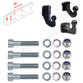 Schraubensatz für Kugelkupplungen 4 x M10