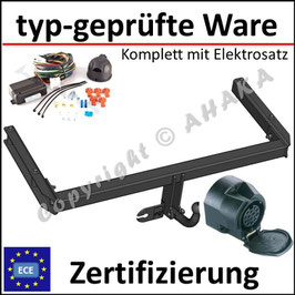 Audi A6 C6 Bj. 2004-2011 Anhängerkupplung starr mit geschraubtem Kugelkopf - mit Elektrosatz 13 polig