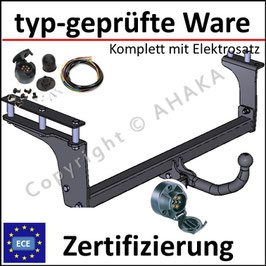 Opel Omega B Bj. 1994-2003 Anhängerkupplung starr mit geschraubtem Kugelkopf - mit Elektrosatz 7 polig