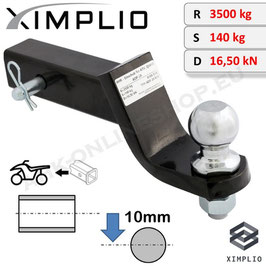 2 Zoll Einschub für US-Multimount; -10-mm-Version | ADP-28 von XIMPLIO