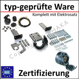 Mercedes-Benz M-Klasse W163 Bj. 1998-2005 Anhängerkupplung starr mit geschraubtem Kugelkopf - mit Elektrosatz 7 polig