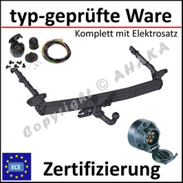 Nissan X-Trail II T31 Bj. 2007-2014 Anhängerkupplung starr mit geschraubtem Kugelkopf - mit Elektrosatz 7 polig