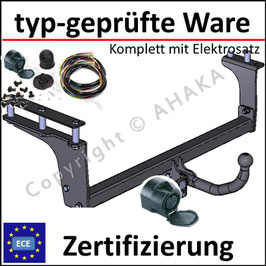 Opel Omega B Bj. 1994-2003 Anhängerkupplung starr mit geschraubtem Kugelkopf - mit Elektrosatz 13 polig