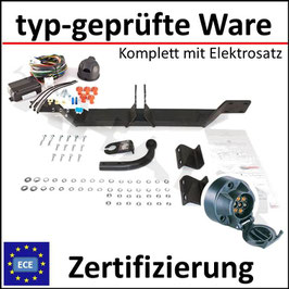 BMW 5er E60 / E61 Bj. 2004-2010 Anhängerkupplung starr mit geschraubtem Kugelkopf - mit Elektrosatz 7 polig