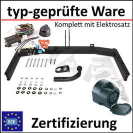 Audi A4 B6 Bj. 01-04 Anhängerkupplung starr mit geschraubtem Kugelkopf - mit Elektrosatz 13 polig