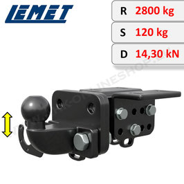 Starre Anhängerkupplung mit 2-Loch-Flanschkugel für VW Amarok Bj. 2010 - 2023