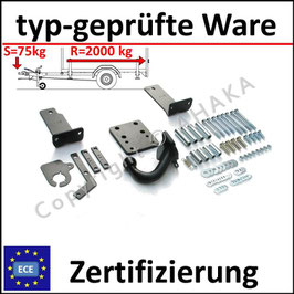 Mercedes-Benz M-Klasse W163 Bj. 1998-2005 Anhängerkupplung starr mit geschraubtem Kugelkopf - ohne Elektrosatz