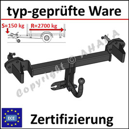 BMW X5 E53 Bj. 2000-2007 Anhängerkupplung starr mit geschraubtem Kugelkopf - ohne Elektrosatz