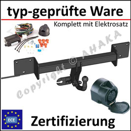 BMW 1er E81 / E82 / E87 Bj. 2004- Anhängerkupplung starr mit geschraubtem Kugelkopf - mit Elektrosatz 13 polig