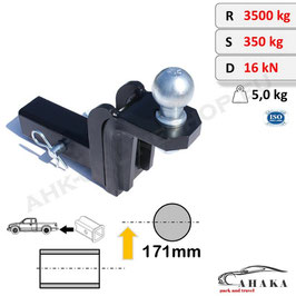 AHK US-ADAPTER 51x51mm 2" Anhängevorrichtung ADA-P171AH6 auch für AL-KO Antischlingerkupplungen