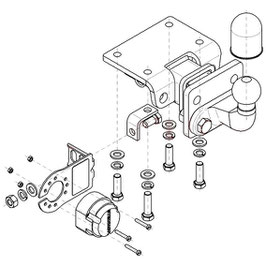Starre Anhängerkupplung mit 2-Zoll-Multimountaufnahme (US-Standard) für VW Amarok I (Typ 2H, 2010–2023)