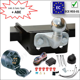 Komplettsatz - Anhängerkupplung mit Elektrosatz 7 polig universal Ford Tourneo Connect Bj. 2002 - 2013