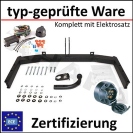 Audi A4 B6 Bj. 01-04 Anhängerkupplung starr mit geschraubtem Kugelkopf - mit Elektrosatz 7 polig