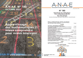 ANAE N° 180 - Apprentissage des mathématiques - Mieux comprendre les difficultés pour mieux intervenir