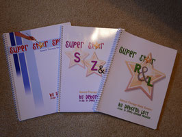 3 Book Set including Super Star Speech, Super Star R & L, and Super Star S, Z, & Sh.