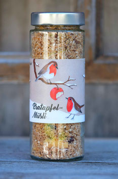Weihnachtsliches Bratapfelmüsli - Bio-Dinkelmüsli mit Apfel - vegan! 160g
