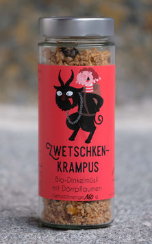 Bio-Dinkelmüsli mit Dörrzwetschken – Zwetschkenkrampus