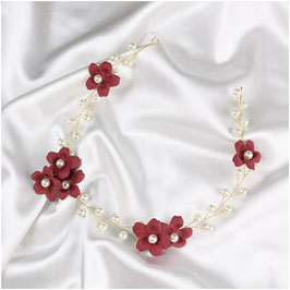 Braut Haardraht Blumen Perlen Art.N7307