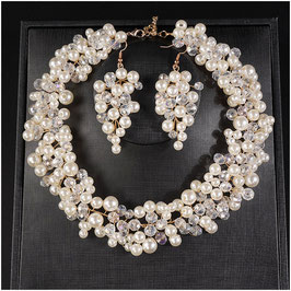 Brautschmuck Set Perlen Art.8939-G