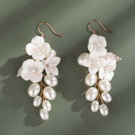 Ohrringe Blumen Perlen Art. 8708-G