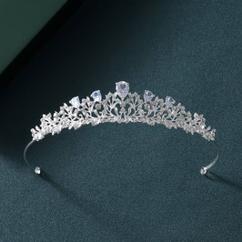 Brautschmuck Diadem Strass Silber Art.2111-S Haarschmuck Braut Haarschmuck Hochzeit Diadem Braut Diadem Hochzeit