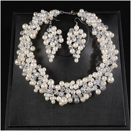 Brautschmuck Set Perlen Art.8937-S