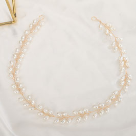 Haarband Perlen Art.9153-Gold