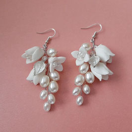 Ohrringe Blumen Perlen Art. 8706-S