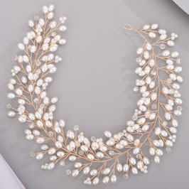 Haarband Perlen Art.9152-Gold