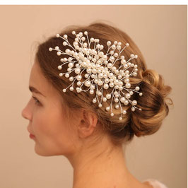 Haarklammer Perlen Art. 7279-Silber Haarschmuck Braut Haarschmuck Hochzeit