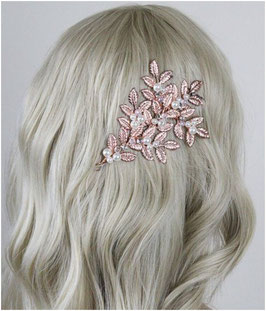 Braut Haardraht Rosegold Perlen Art.N7300-Rosegold