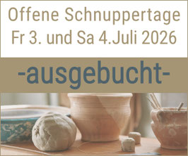 WE03/26 - Offene Schnuppertage 3.-4- Juli 2026