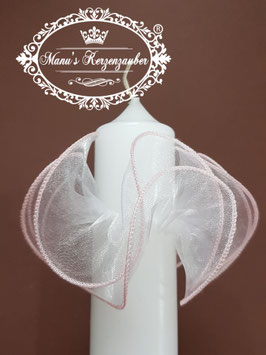 TR104 Tropfenfänger Organza mit rosa Farbeinfassung