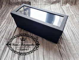 Exclusive Kerzenbox / Kerzenkarton mit Stülpdeckel in Schwarz