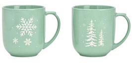 Tasse XXL "Schneeflocke/Tanne"