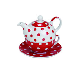 Teekannenset "RED DOTS"