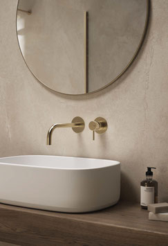 Mix lavabo a muro Otago PVD