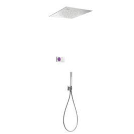 Kit digitale doccia soffitto Cm.50x50 | Cromoterapia