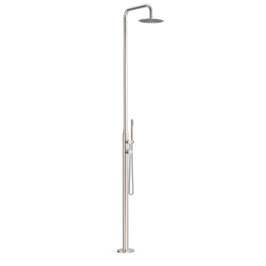 Colonna doccia inox con doccetta